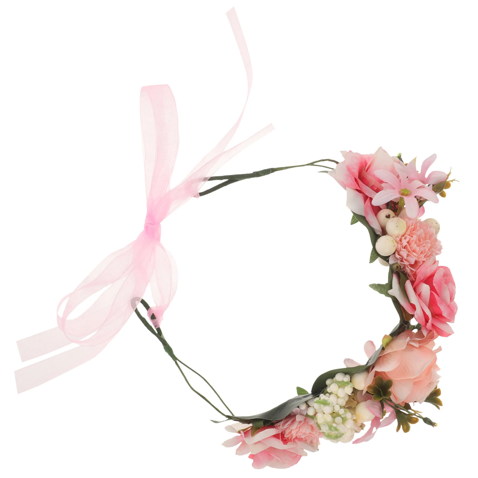 

Fashion Floral Headband for Women Exquisite Artificial Flower Crown Soft Lightweight Design Versatile for Wedding Festival