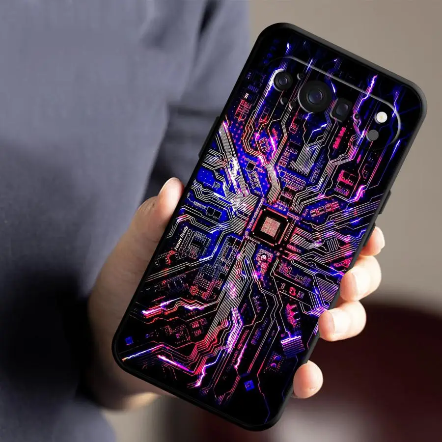 Retro Circuit Board Funda Phone Cover Case for Google Pixel 10A 9a 6a 6 7 8 Pro 8a 10 9 Pro XL 7a - view 2