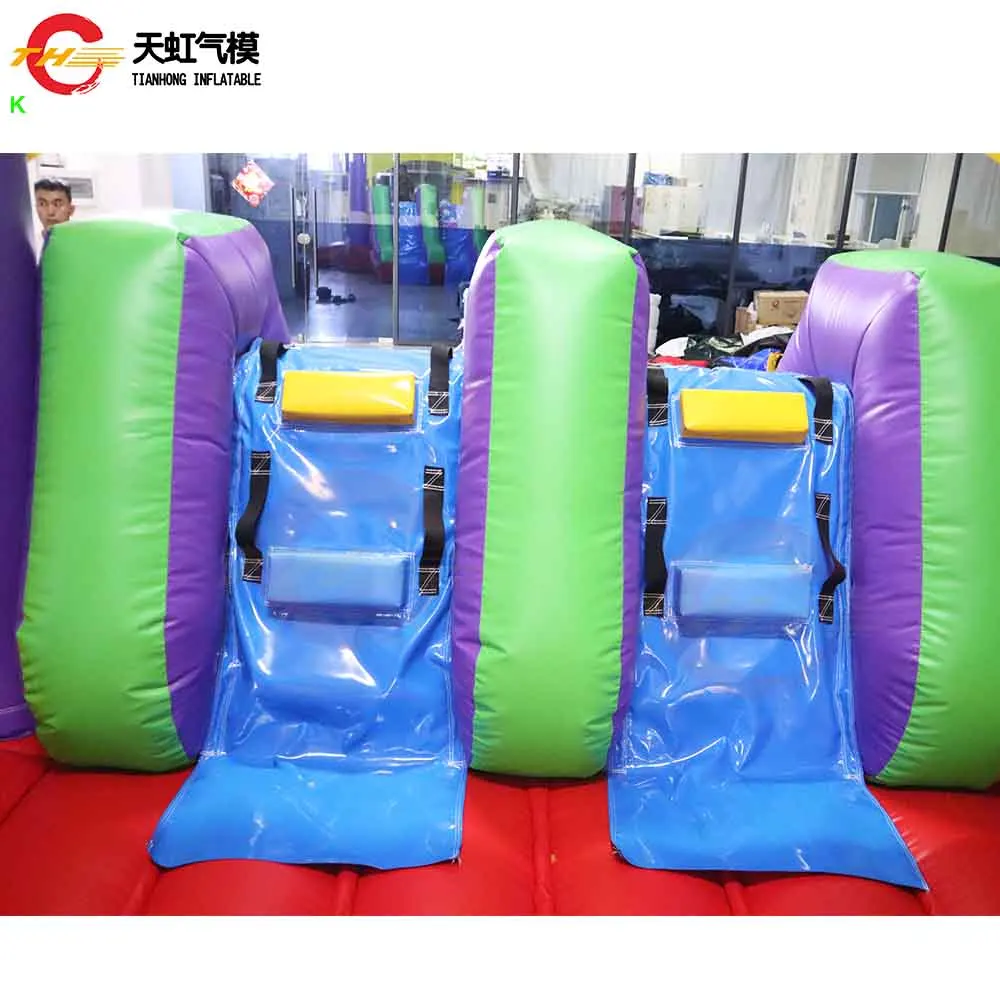Castillo inflable de 5x3,5x3,5 m con tobogán, azada inflable duradera comercial para niños