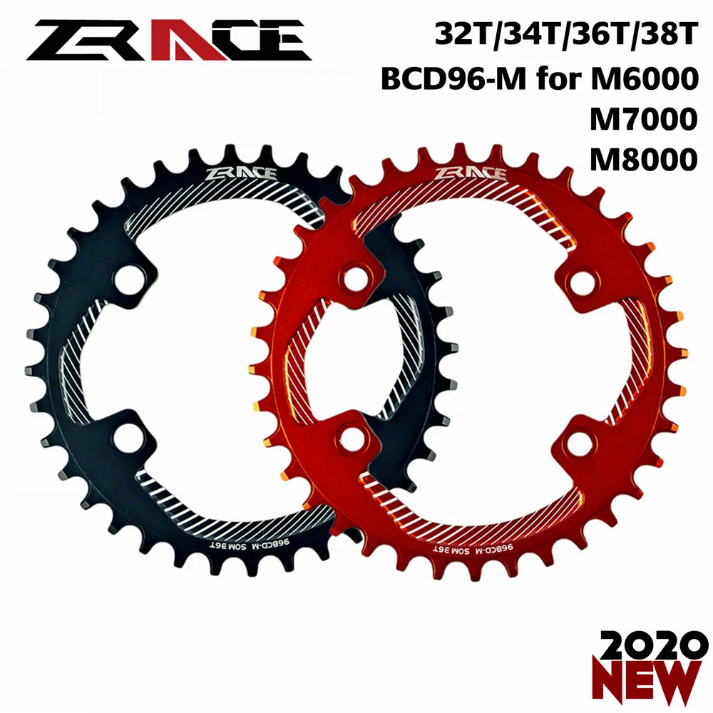 NEW ZRACE BCD96-M Universal Chainwheel, Oval Narrow Wide Chainring,7075 Aluminum alloy CNC, Vickers-hardness 15+ for MTB 96BCD-M