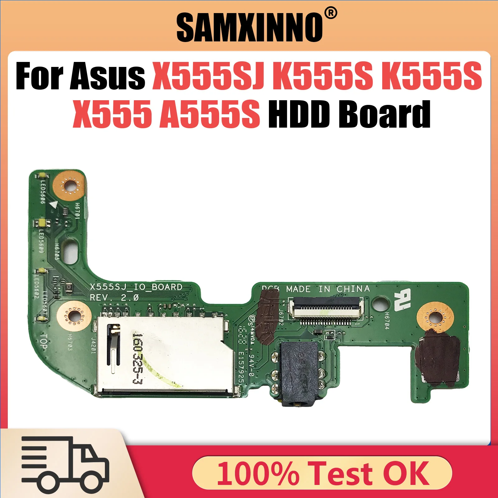 Original X555SJ For Asus X555SJ HDD board K555S K555S X555 A555S Perfect Work 100% Tested