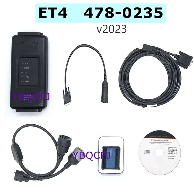 ET4 Adapter 478-0235 USB Version for cat ET 4 Truck Diagnostic Tool With cat et4 2022A 2019 Version KEYGEN plus 14pin cable