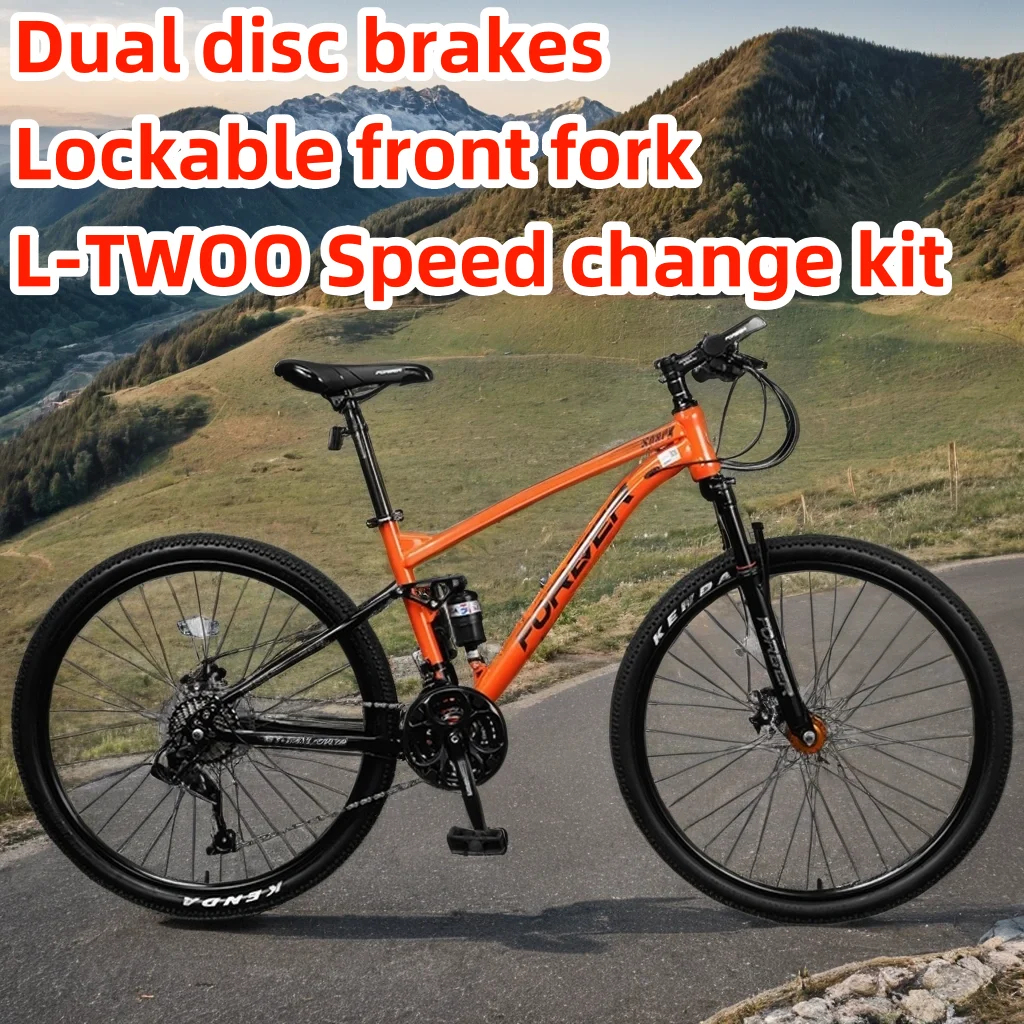 

27.5Inch Soft Tail Mountain Bike Lightweight Competitive Bicycle Dual Disc Brake Multi-performance MTB Bicicleta Full Suspension