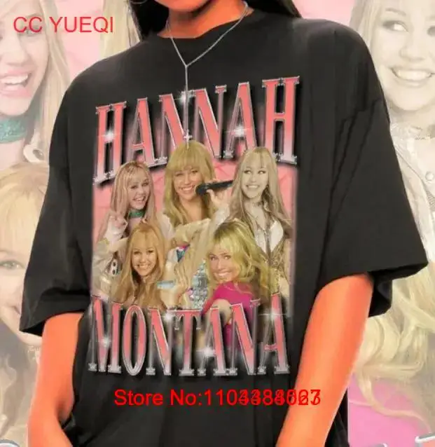 90S Vintage Hannah Montana T Shirt Crewneck Gìt For Fans long or short sleeves