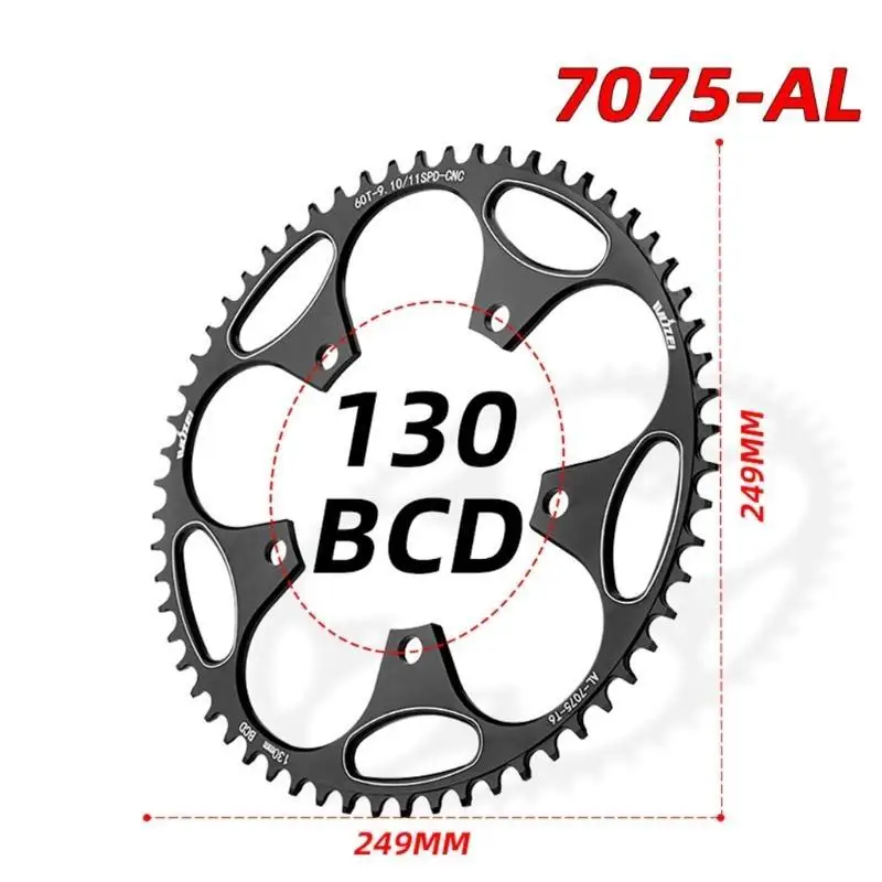 

R6FE 130BCD 50/52/54/56/58/60T круглые узкие широкие звездочки MTB дорожный велосипед звездочка