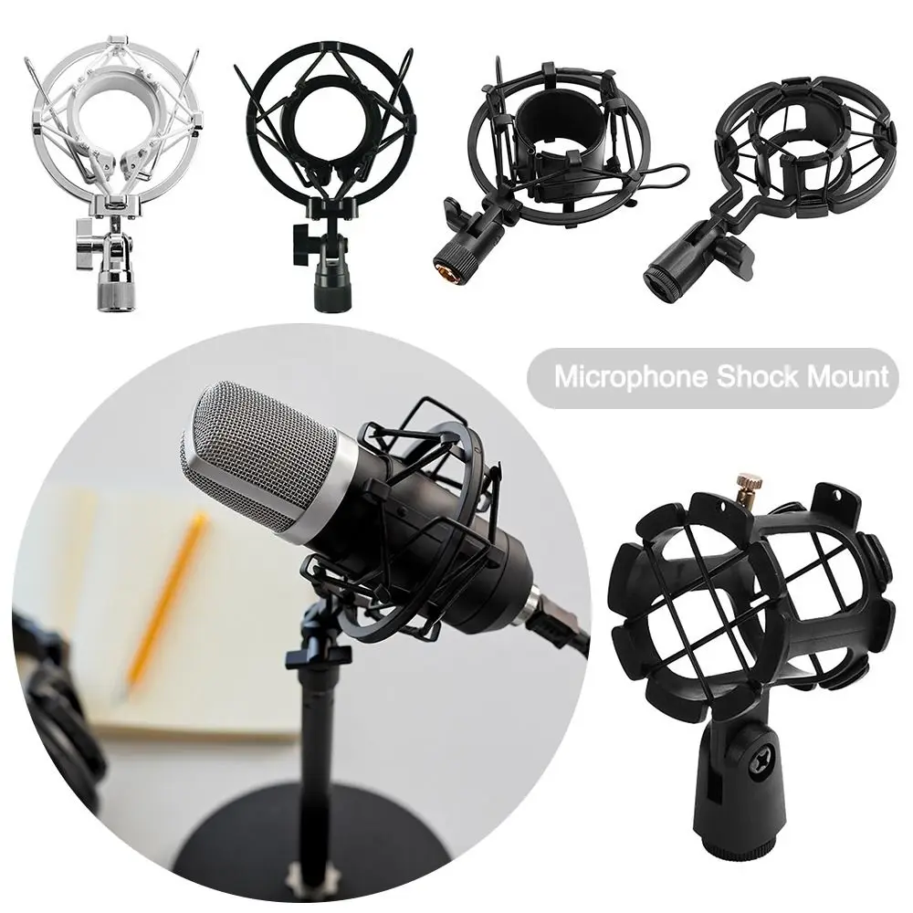 Mikrofon-Stoßdämpferhalterung, stoßfester Mikrofonhalter, geeignet für kapazitive Studio-Mikrofone mit einem Durchmesser von 47–57 mm (1,85–2,24 Zoll)