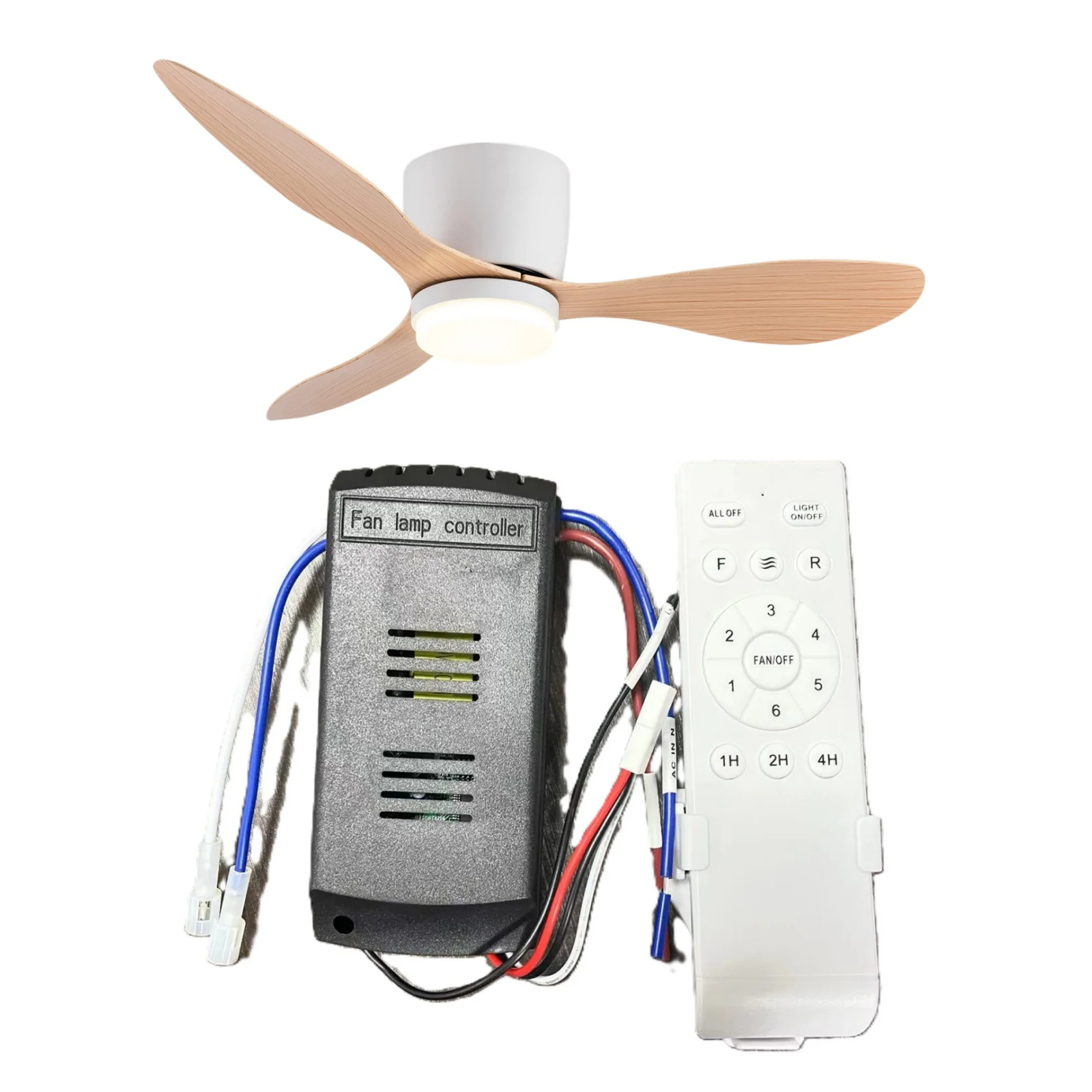 Three-Blade Fan Light Color Controller for AC 85-265V 42/52inch Remote Control Easy To Install Wind Speed Adjustable Transformer