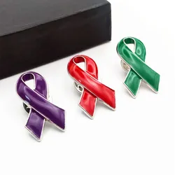 Breast Cancer Awareness Brooch Breast Cancer Lapel Pin Love Prayer Charity Ribbon Enamel Pin Badge Clothing Accessories