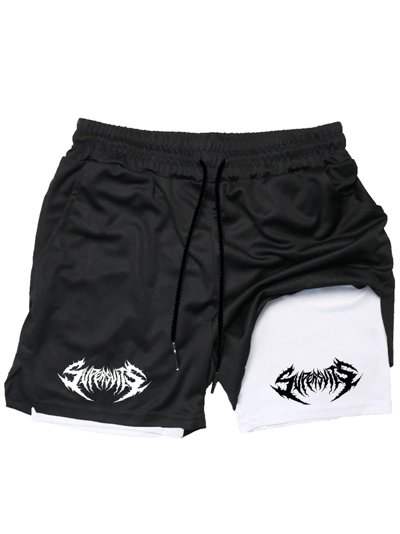 

Fury Men Running Shorts 2 In 1 Double-Deck Sport Shorts Sportswear Gym Fitness Short Pant Training Jogging Bottom Men's Clothing