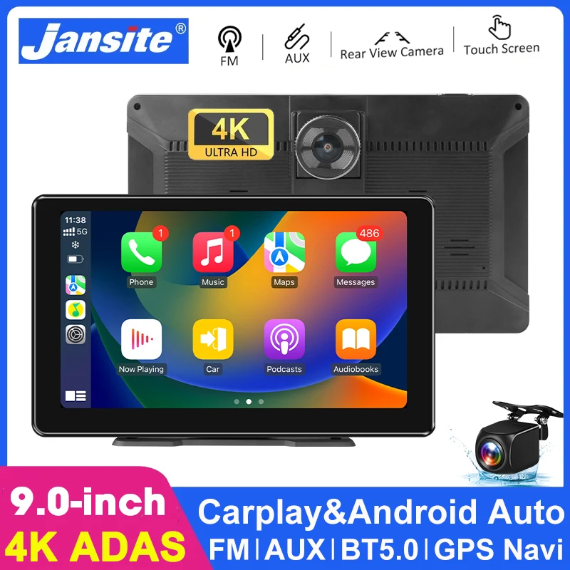 9" 4K Dash Cam Adas… - image