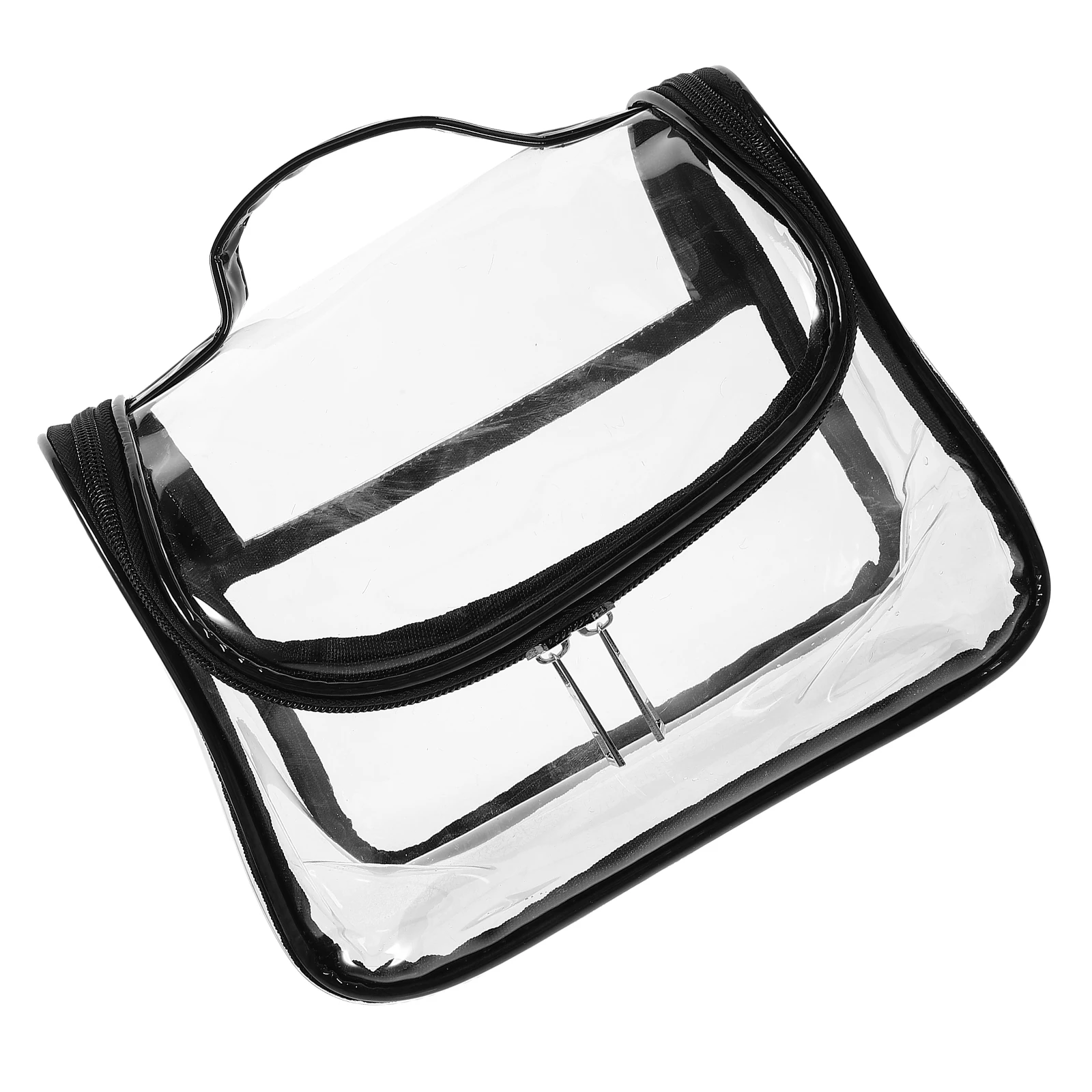 

PVC Transparent Bag Pink Waterproof Large Capacity Travel Makeup Storage Women Portable H held Small Makeup for travel