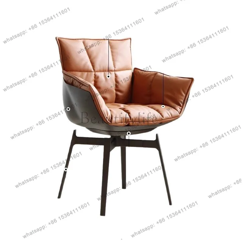 

Nordic fashion fiberglass dining chair home simple art commercial office negotiation chair