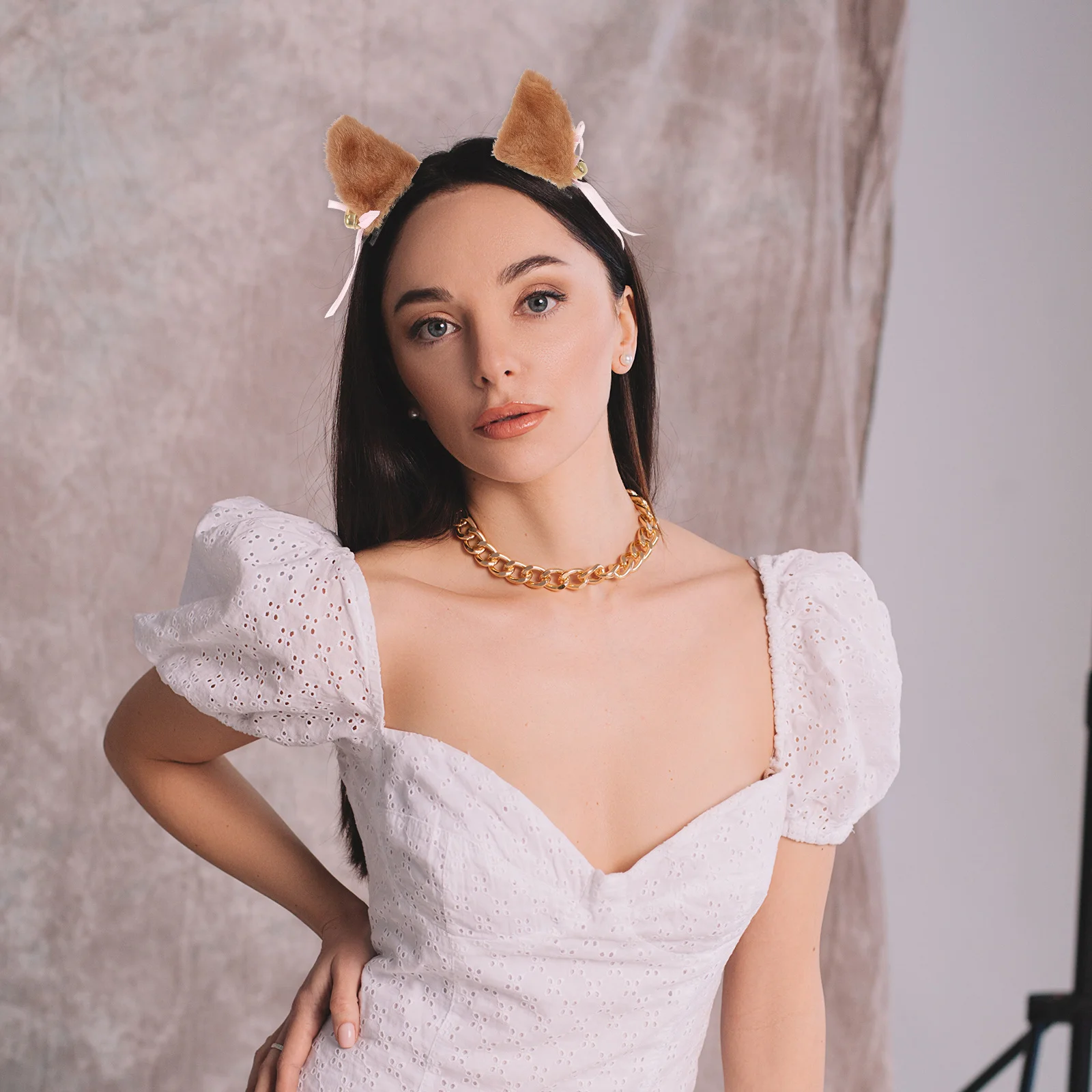 

4Pairs Hair Clip Cat Ears for Cute Hair Clips Halloween Party Accessory Role Play Fun Decoration Cat Ears