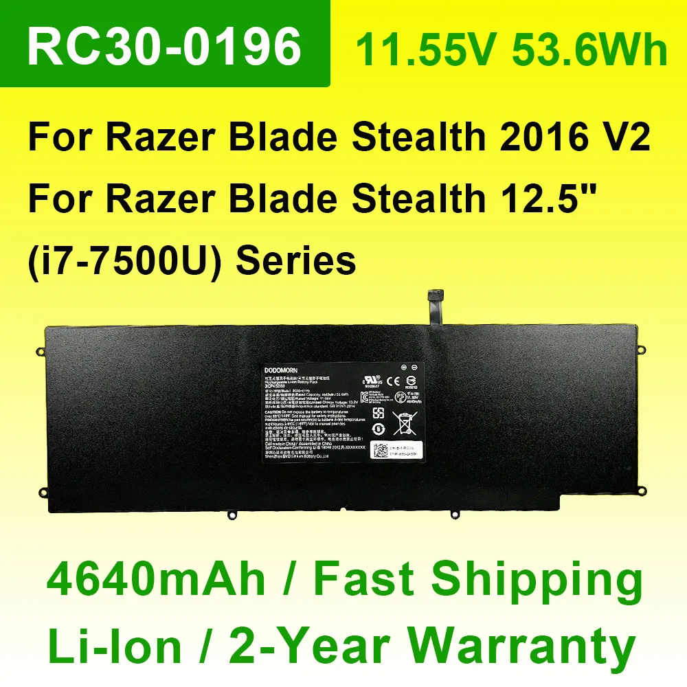 RC30-0196 Laptop Battery For Razer Blade Stealth 12.5