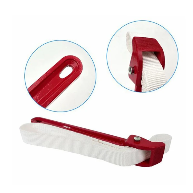 1 PC Oil Filter Handle Belt Strap Spanner Wrench Tool Aluminum Strap Wrench