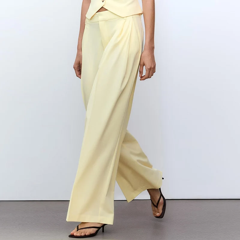 Frühling 2025, Damen-Freizeithose, Polyesterfaser, Faion-Set Z, brandneue Ankunft, Frühlings-Damen-Sle-Weste-Top