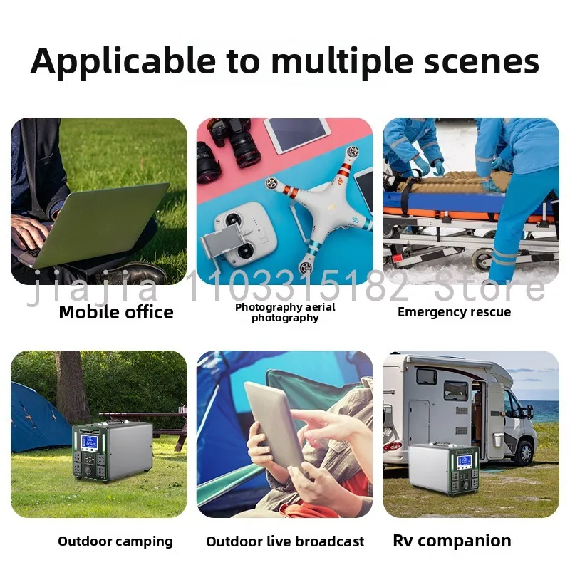 220V portable power bank for outdoor camping, self driving, live streaming, home use, large capacity stall setup