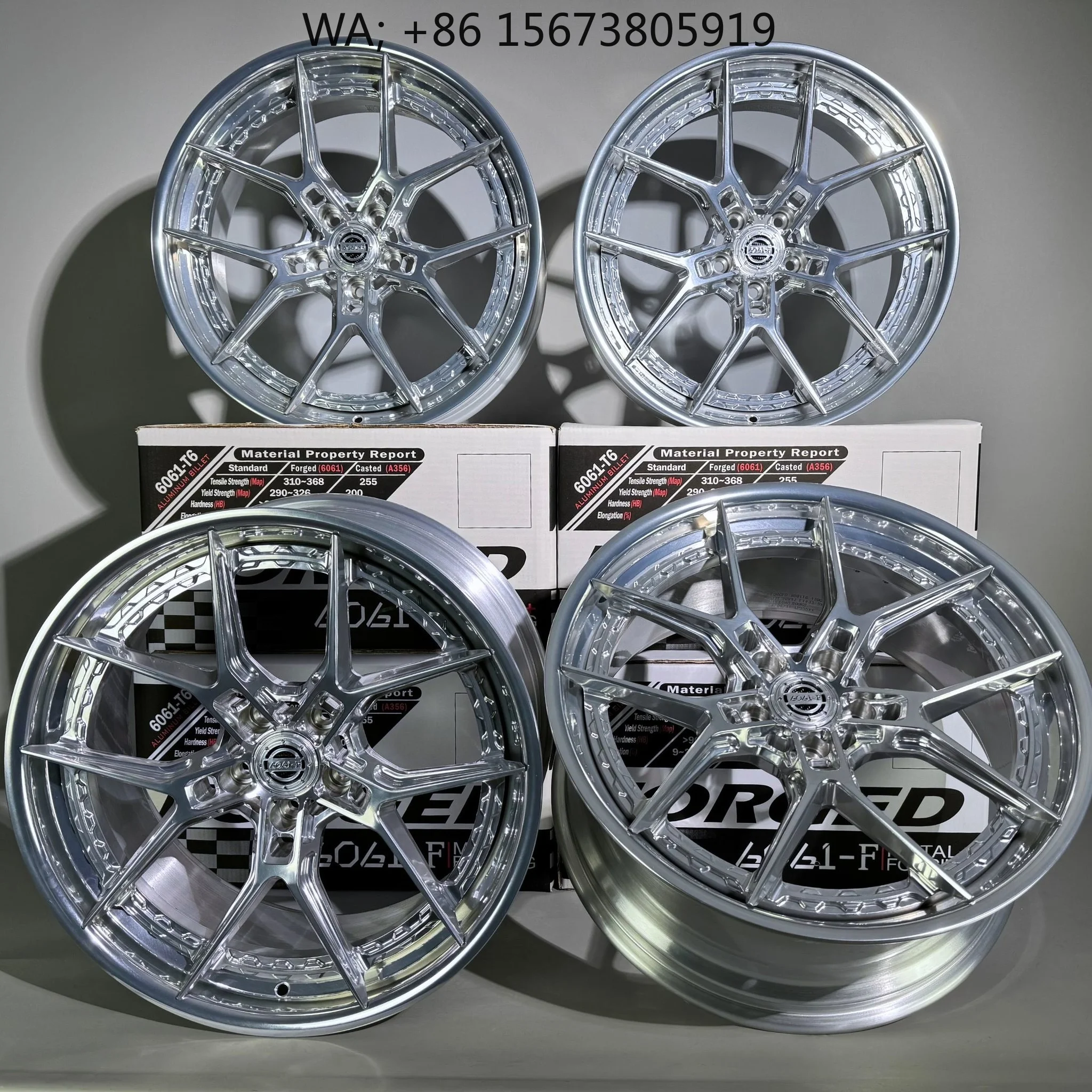 

for Piece Universal Fit Alloy Forged Wheels Polished Finish New Concave Design for Passenger Cars