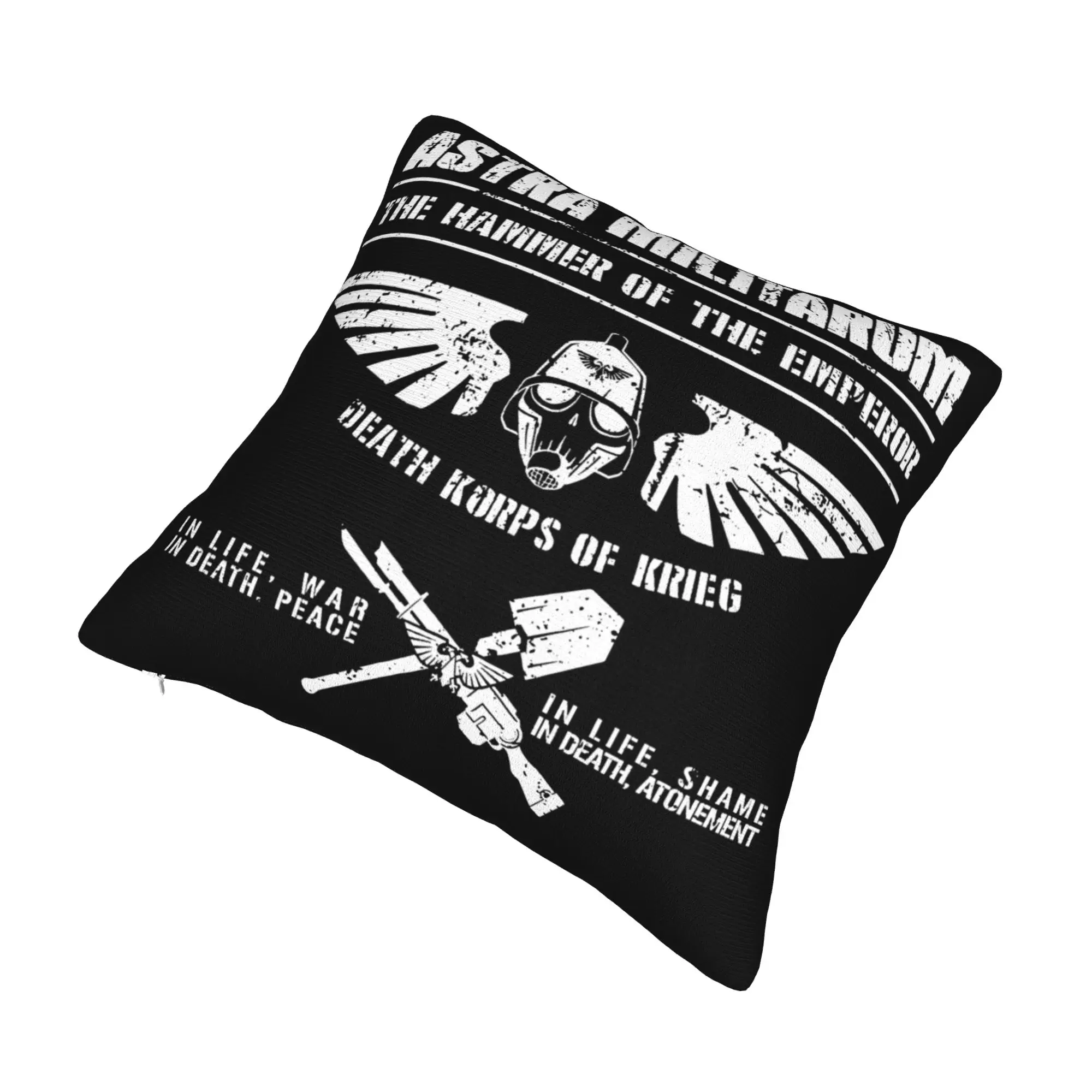 Hammer of the Emperor Death Korps of Krieg Astra Militarum Imperial Guard Pillowcase Cushion Cover Throw Pillow Case Cover
