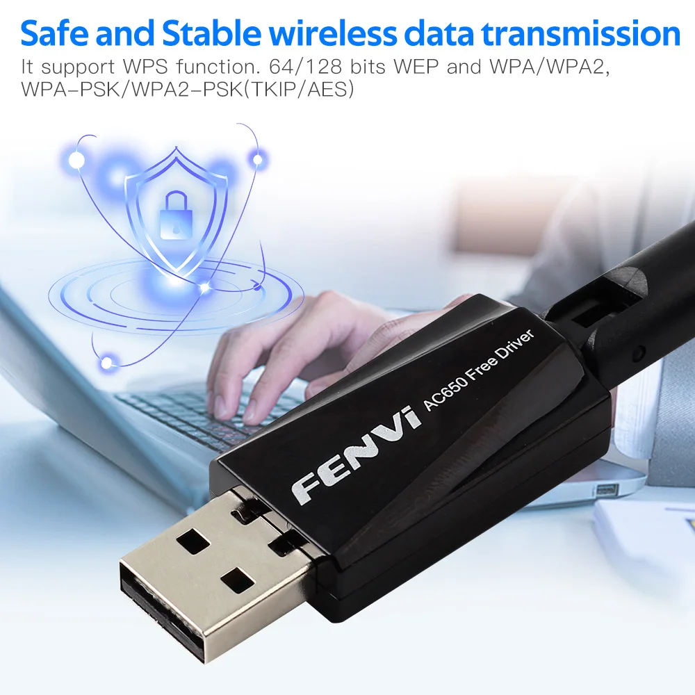 650 متر USB واي فاي محول واي فاي هوائي 650 متر 600 متر RTL8811CU بطاقة الشبكة اللاسلكية لأجهزة الكمبيوتر المحمول سطح المكتب ويندوز 7/8/10 سائق مجاني