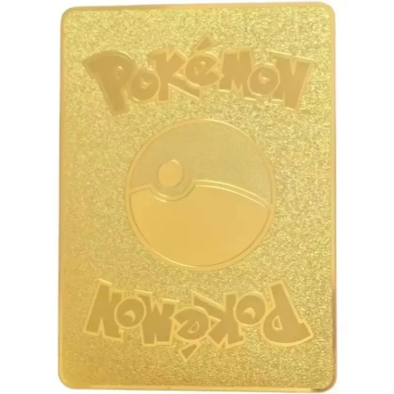 Carte de poche en métal anglais pour enfants, Pikachu Charizard Mewtwo Kaarten Vmax, bricolage, objets de collection de passe-temps, jouets de bande dessinée, cadeaux de jeu de cartes, 1PC