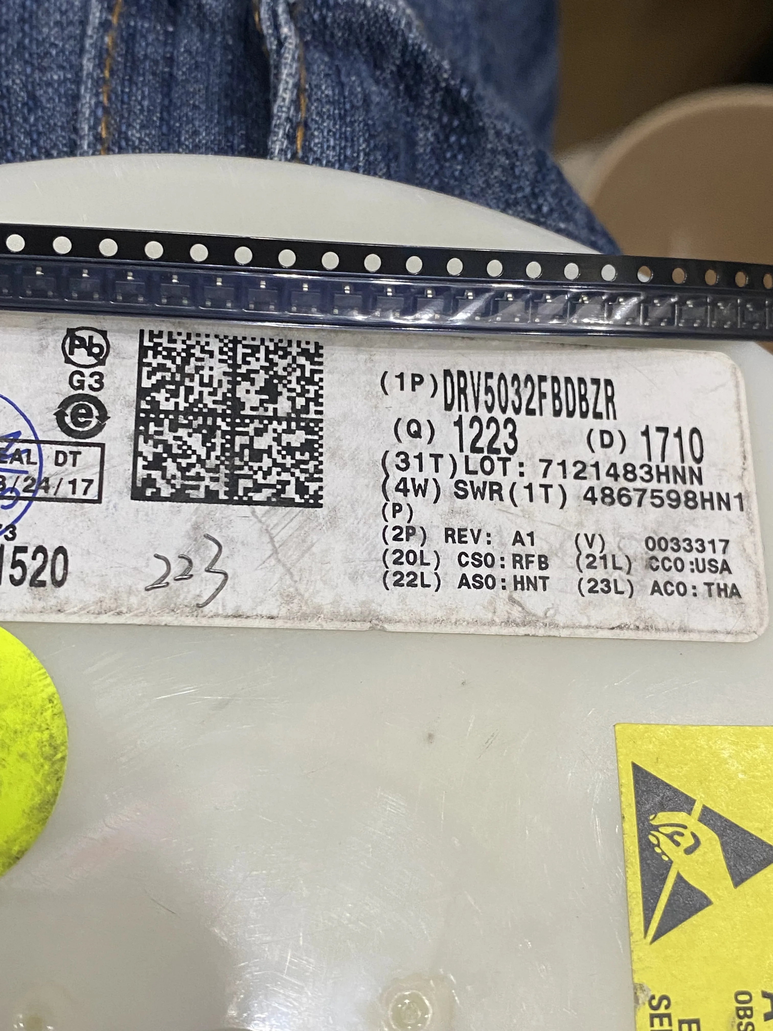 20PCS Brand new original DRV5032FBDBZR 17+ SOT23-3