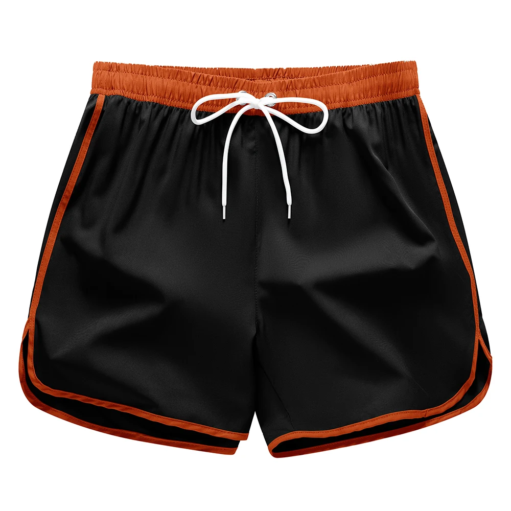 

Мужские однотонные повседневные пляжные шорты с разрезом по низу, модные шорты на шнурке, шорты для пляжного отдыха, плавки, купальники