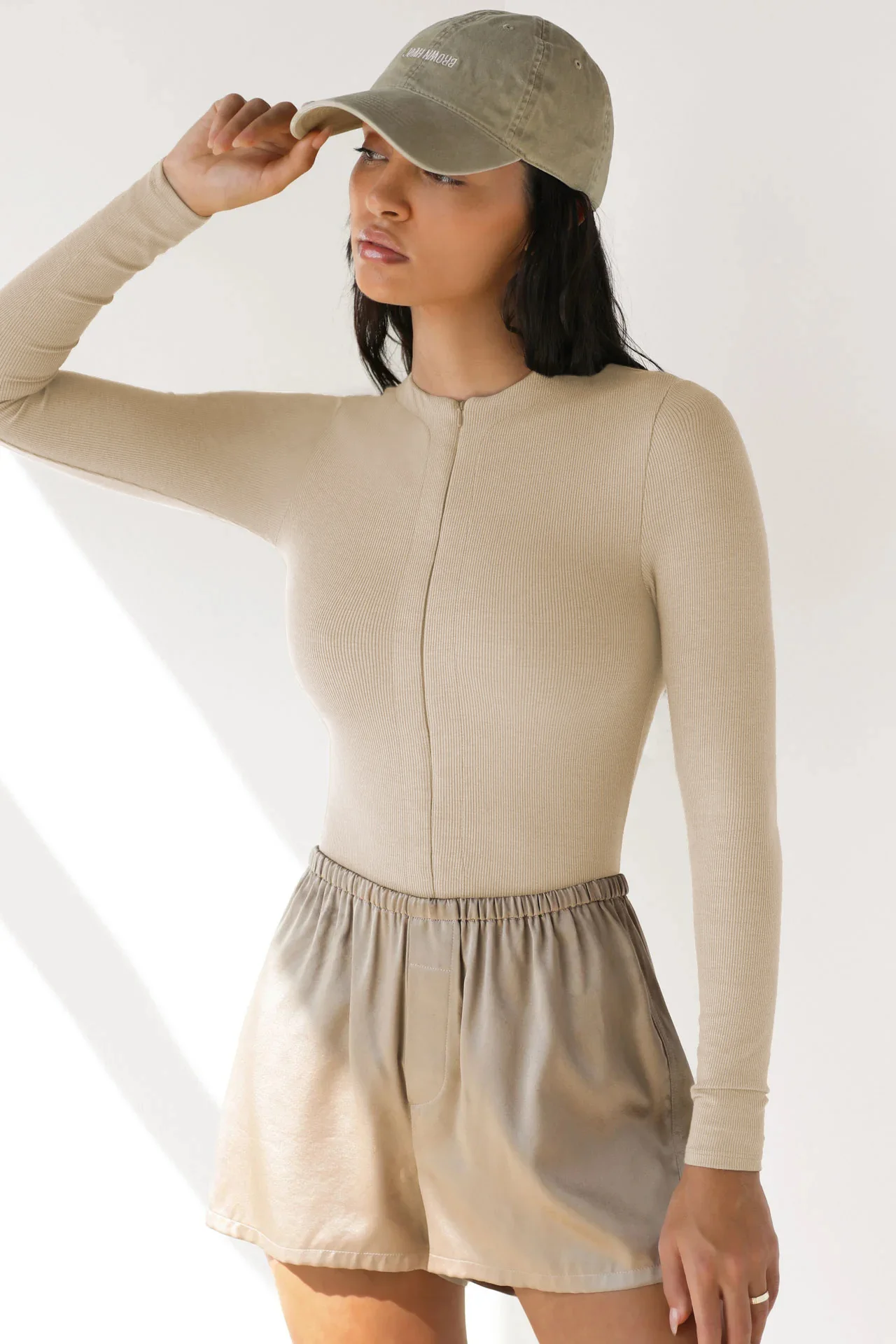 2025 Herbst Winter Neue Damen-Overalls Eng anliegender Strick-Overall mit Reißverschluss-Oberteil Y2k-Damenbekleidung – Detail 15