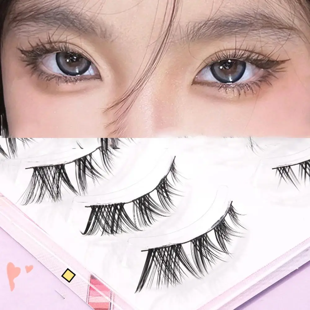 3d Krul Gevleugelde Dikke Lash Zachte Valse Wimpers Eyetail Wimper Verlenging Ooggereedschap Rommelige Handgemaakte Make-Up Einde Langwerpige Natu D4h6