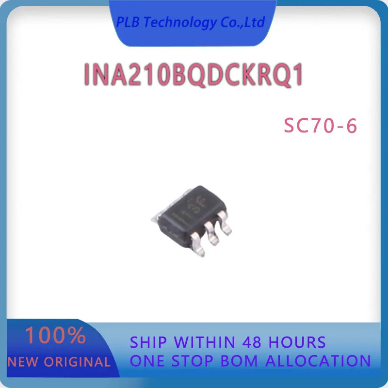 Original INA210-Q1 Integrated Circuit INA210BQDCKRQ1 SC70-6 Electronics Current Sense Amplifier Stock IC Chip New