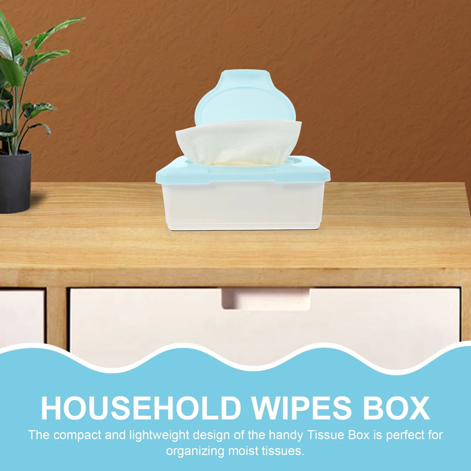 

2pcs Wet Wipes Container Handheld Wipe Dispenser For Nursery Bathroom Travel Portable Tissue Storage Box Reusable Wipes