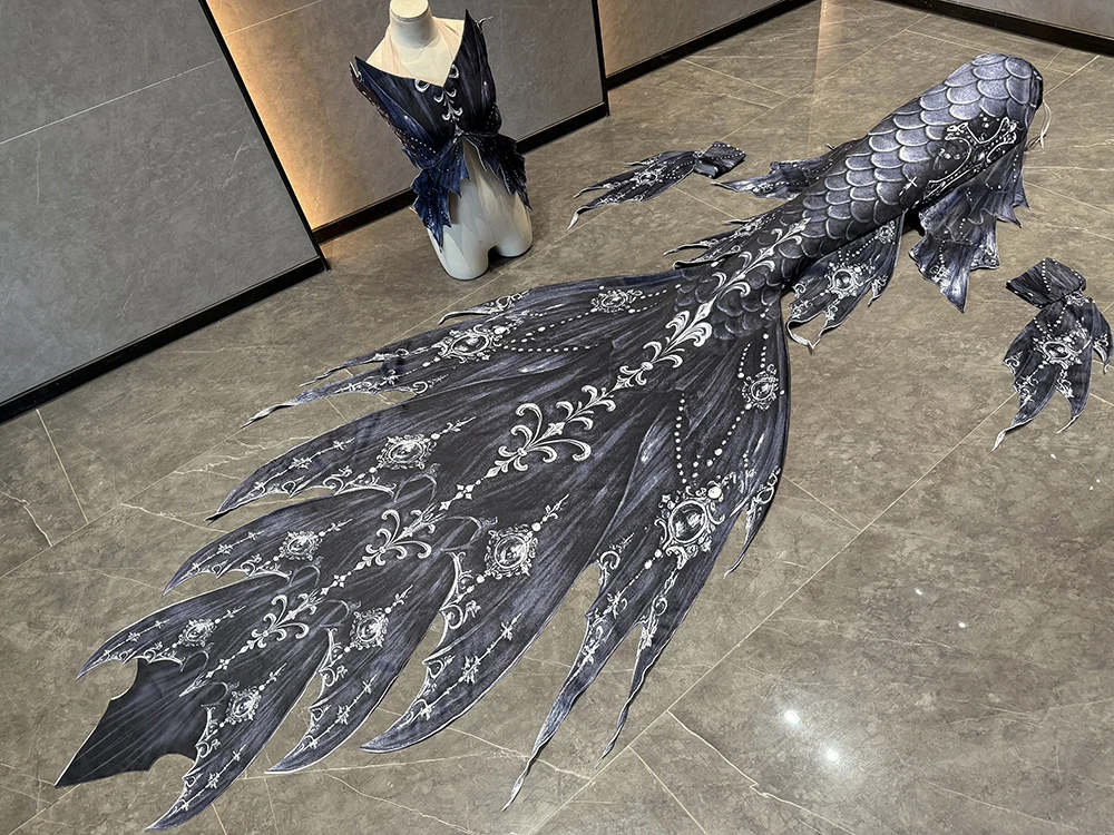 

Dragon Tail Plus Long Tail Set Aquarium Beach Shooting Layered Diving Swimsuit COS Mermaid Performance Costume