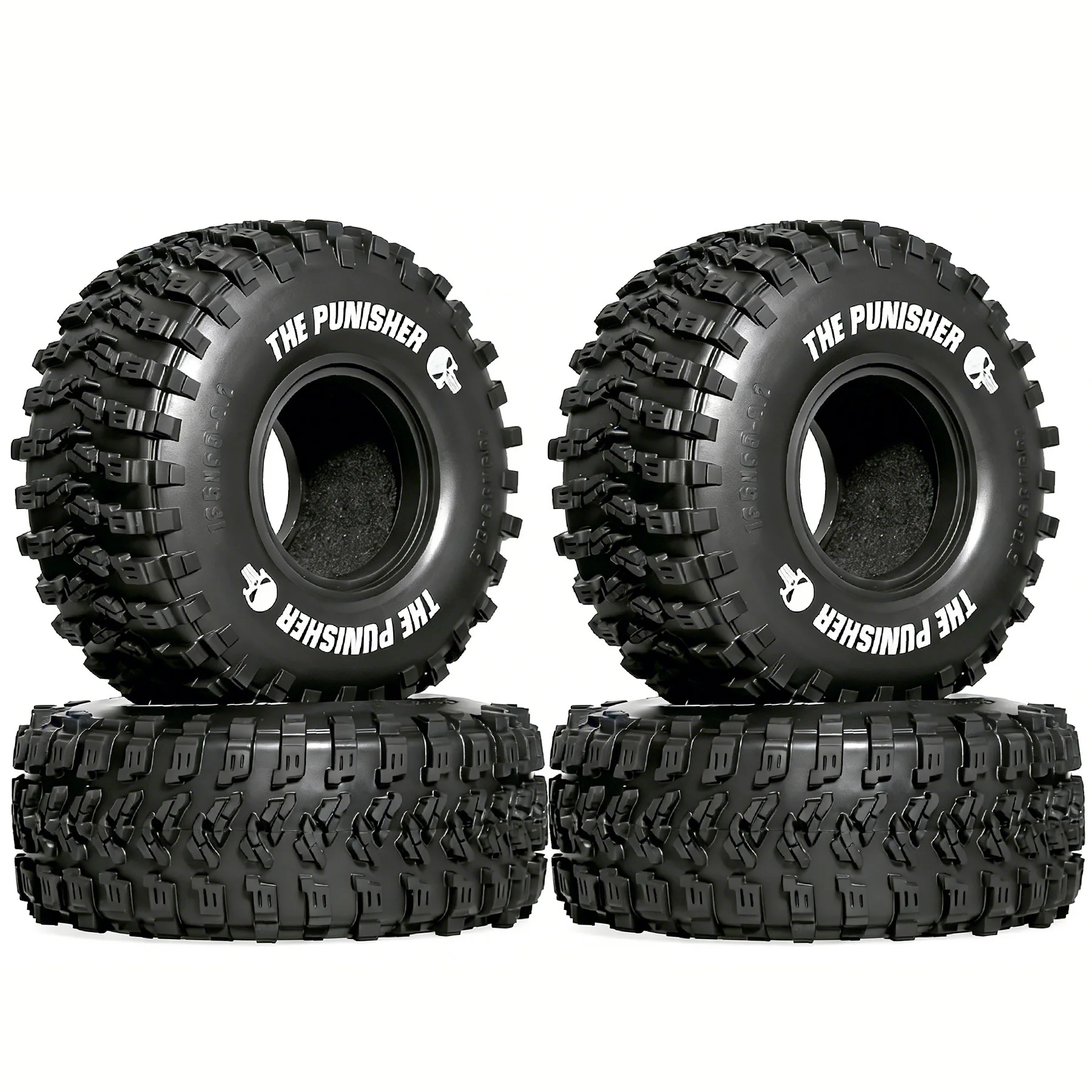 2.2 RC Crawler-Reifen OD 5,3'' für 1:10 1:8 Mud Crawler Truck Car Traxxas TRX4 Axial SCX10 RC4WD RBX10 MJX H8H MK07 4 Stück