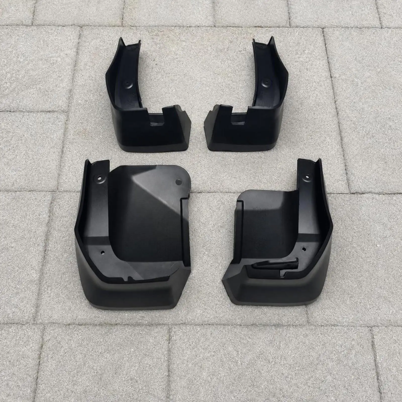 4 Pieces Direct Replacement Mud Flaps | PP, guard from Road Debris, Car Mudguards with Mounting Holes, for Muddy Conditions