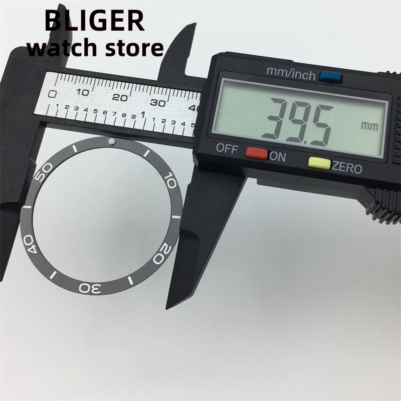BLIGER Greenwich tipe 39.5mm Bezel jam tangan aluminium kualitas tinggi dua warna sisipan Bezel untuk bagian casing jam 40mm