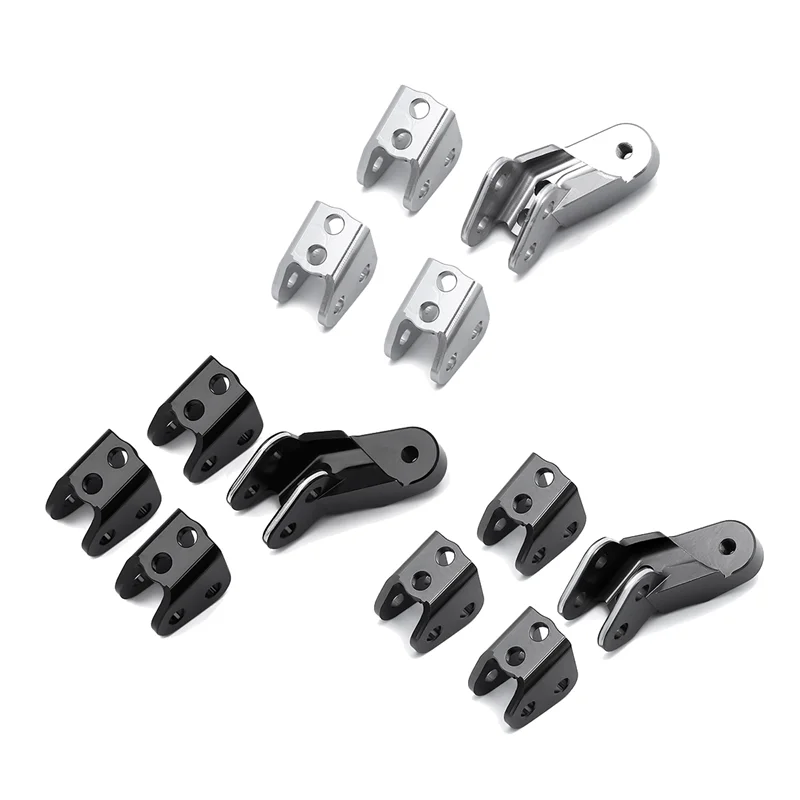 Metal Axle Mount Set Suspension Links Stand for 1/10 RC Crawler Car Redcat Gen8 Upgrade Parts,Grey