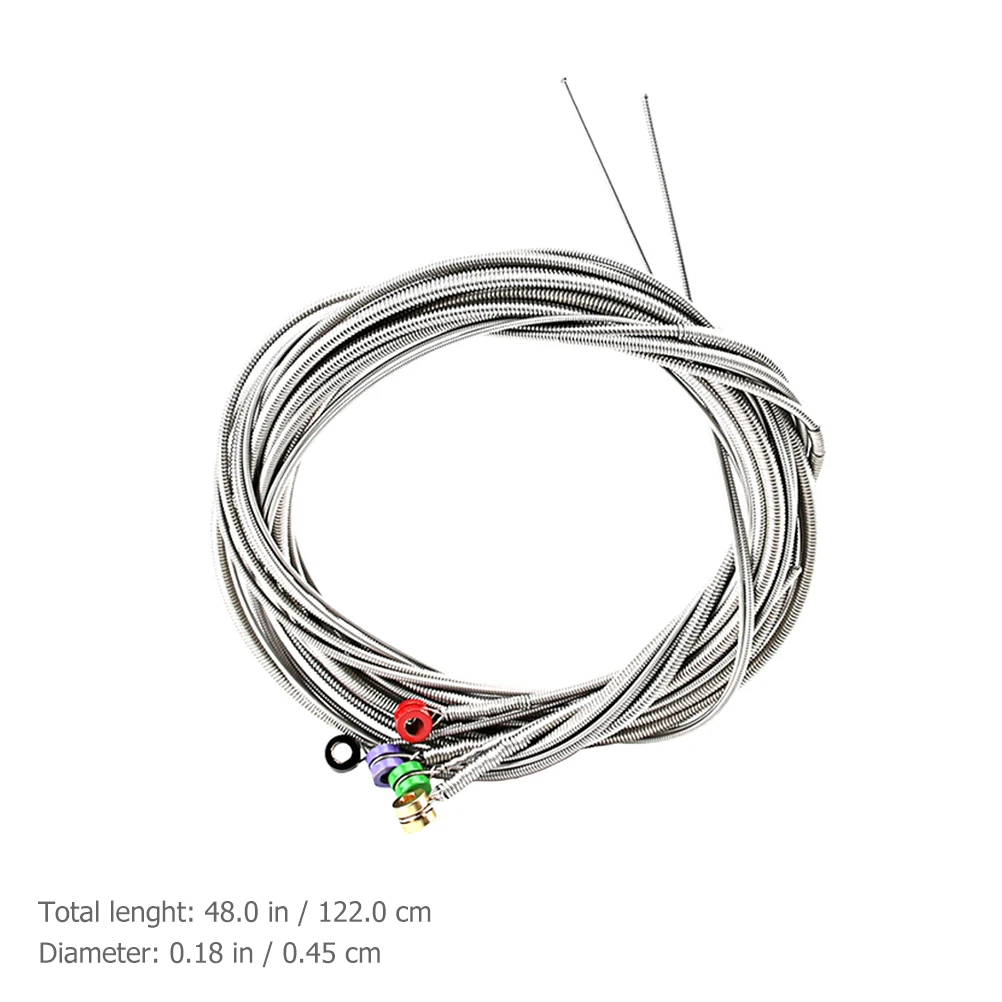

Wrap Stainless Steel Bass String Music Wire Metal Silver Instrument Accessories