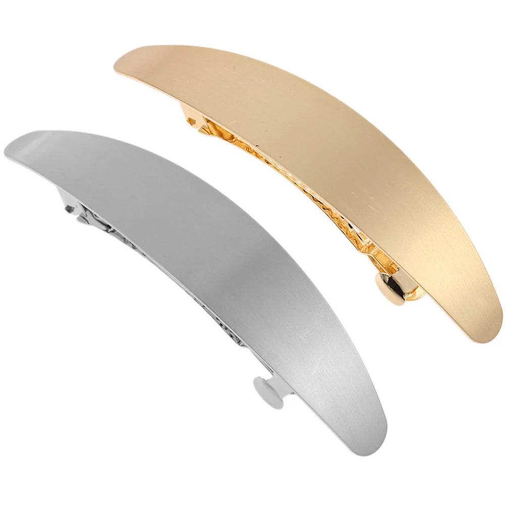 

2pcs Metal Pins For Women Alloy Shine Decorative Hair Clips Simple Barrettes Wedding Party Hair Accessories