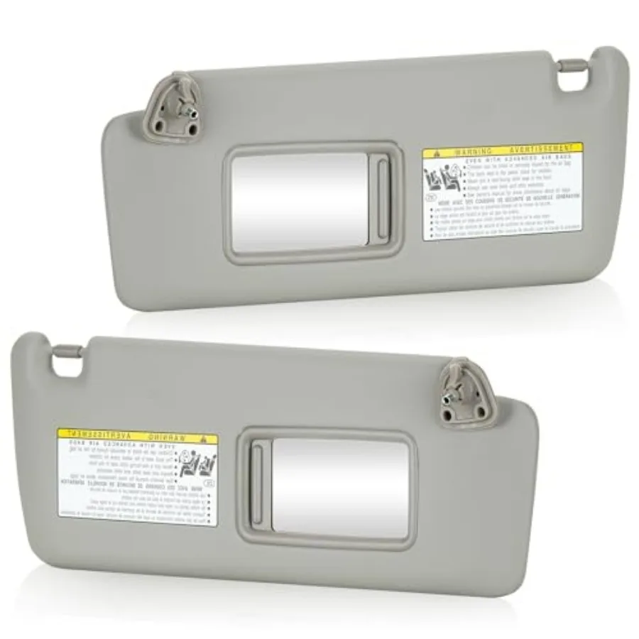 

2Pcs Driver and Passenger Sun Visor Without Light Fit for Toyota Highlander 2004 2005 2006 2007 Replace for 74320-48260-A0