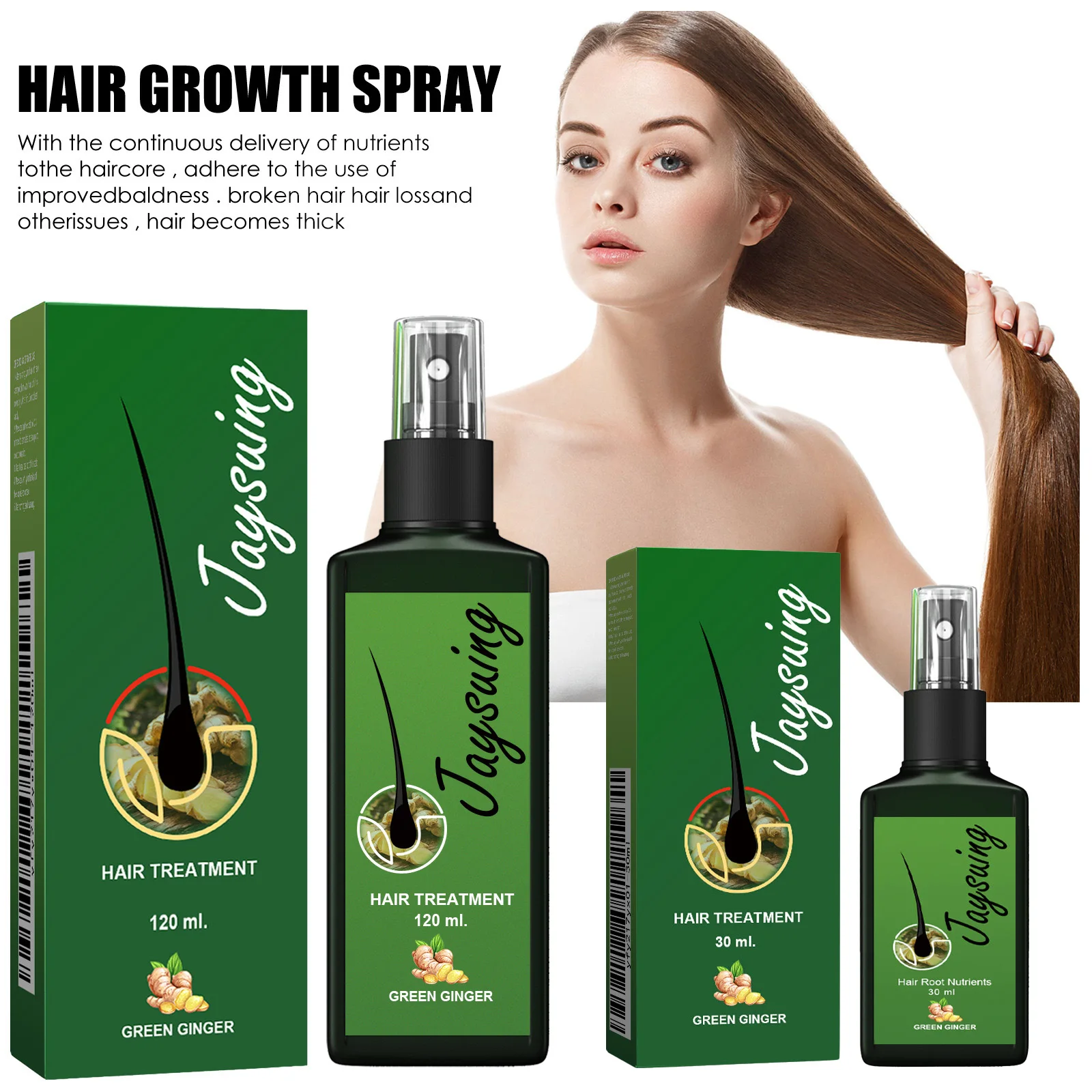 Ginger Hair Growth Serum Spray - огляд і ціна Hair Growth Serum Oil