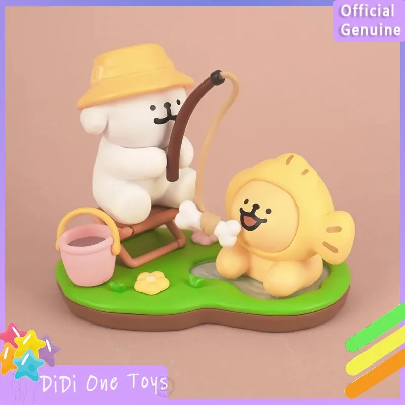 

Genuine PlzDot Maltese Line Puppy Happy Outing Series Blind Box Trendy Figurines Cute Dolls Birthday Gift Toys Ornaments Girl