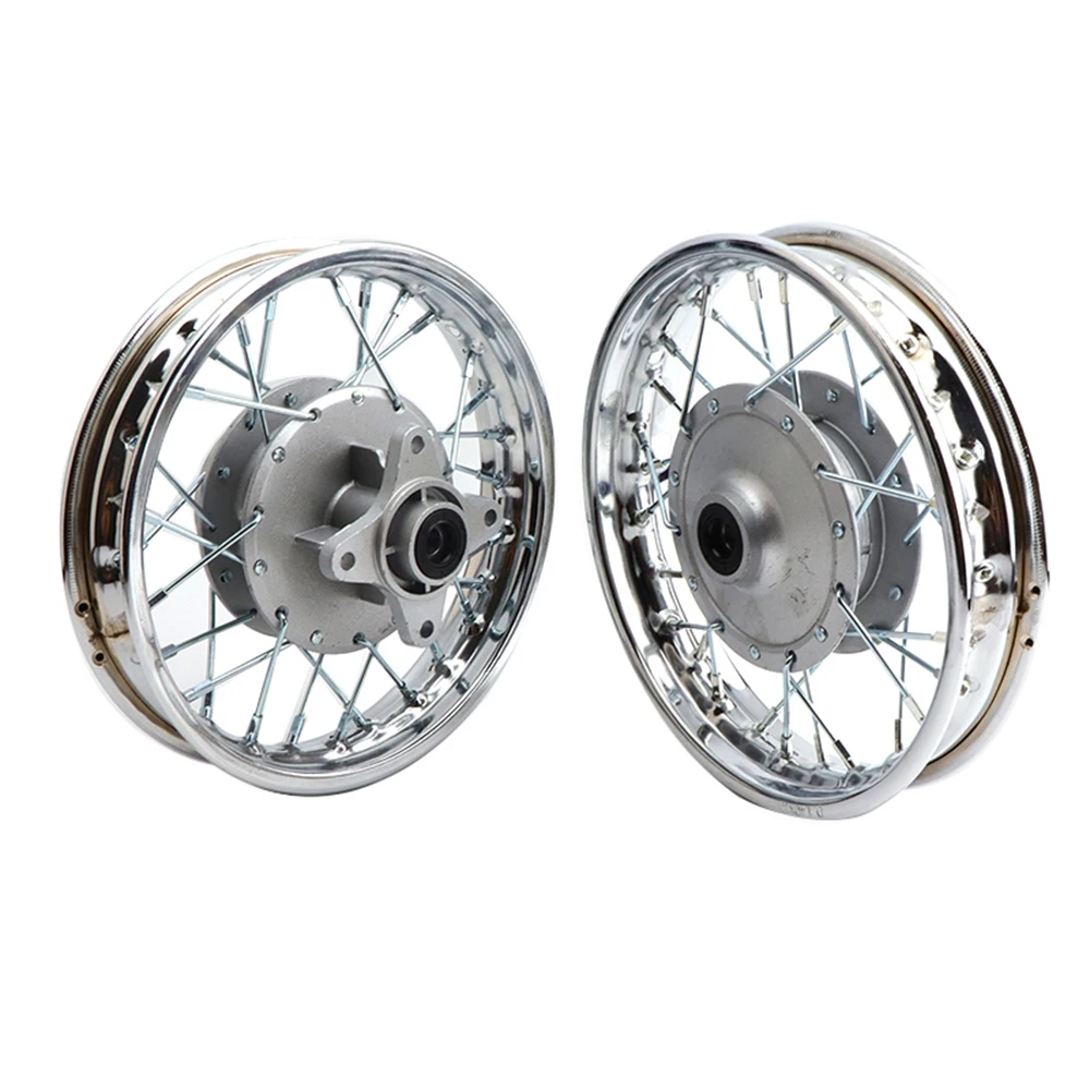 

10 Inch Aluminum Alloy Front Rear Drum Brake Wheel Hub 1.40 x 10 Wheel Rim Shaft Hole 12mm for CRF Kayo BSE Apollo Accessories