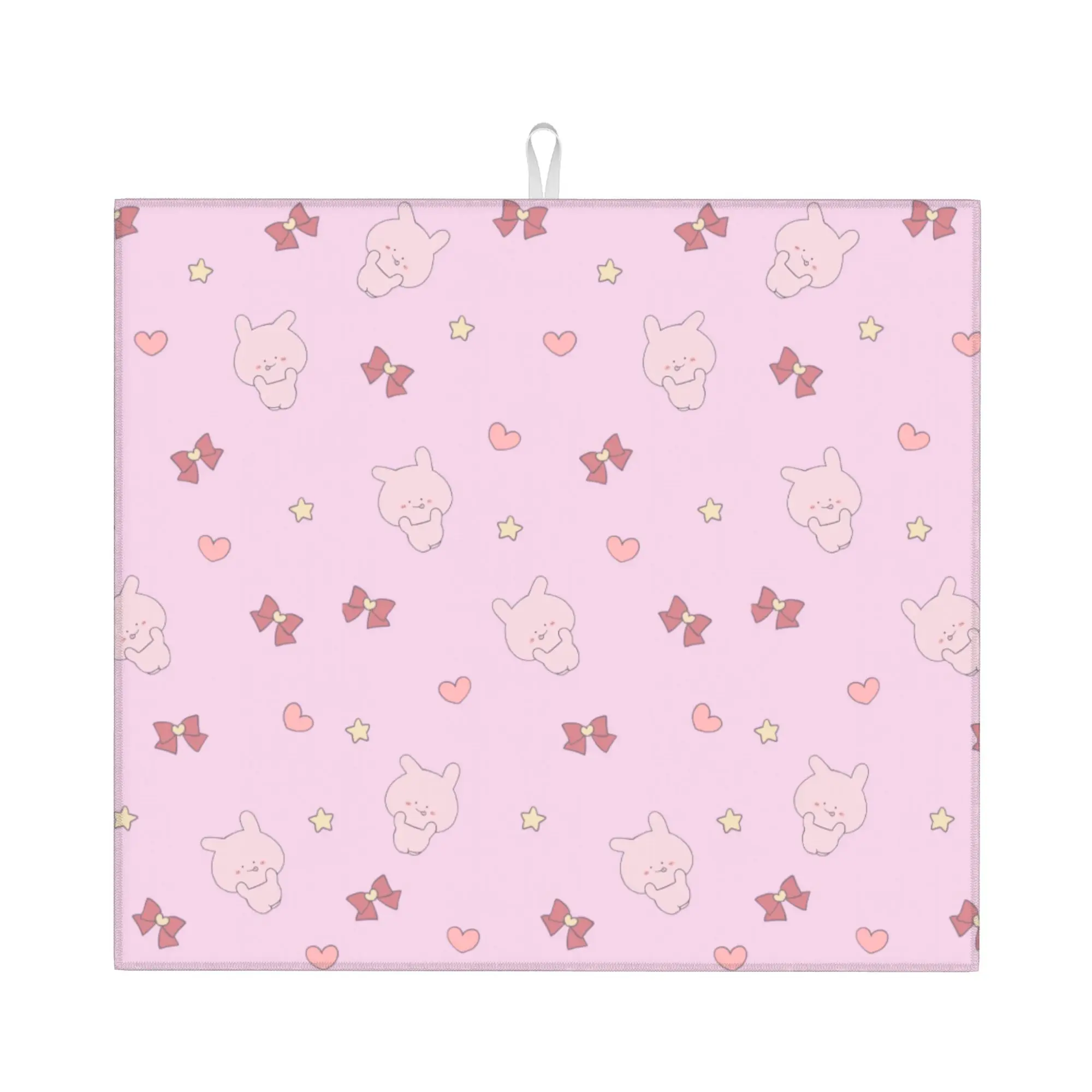 Drying Mat For Kitchen Asamimichaan Anime Cartoons Asamimi Water Absorbent Waterproof On Slip Kitchen Counter Protector Mat