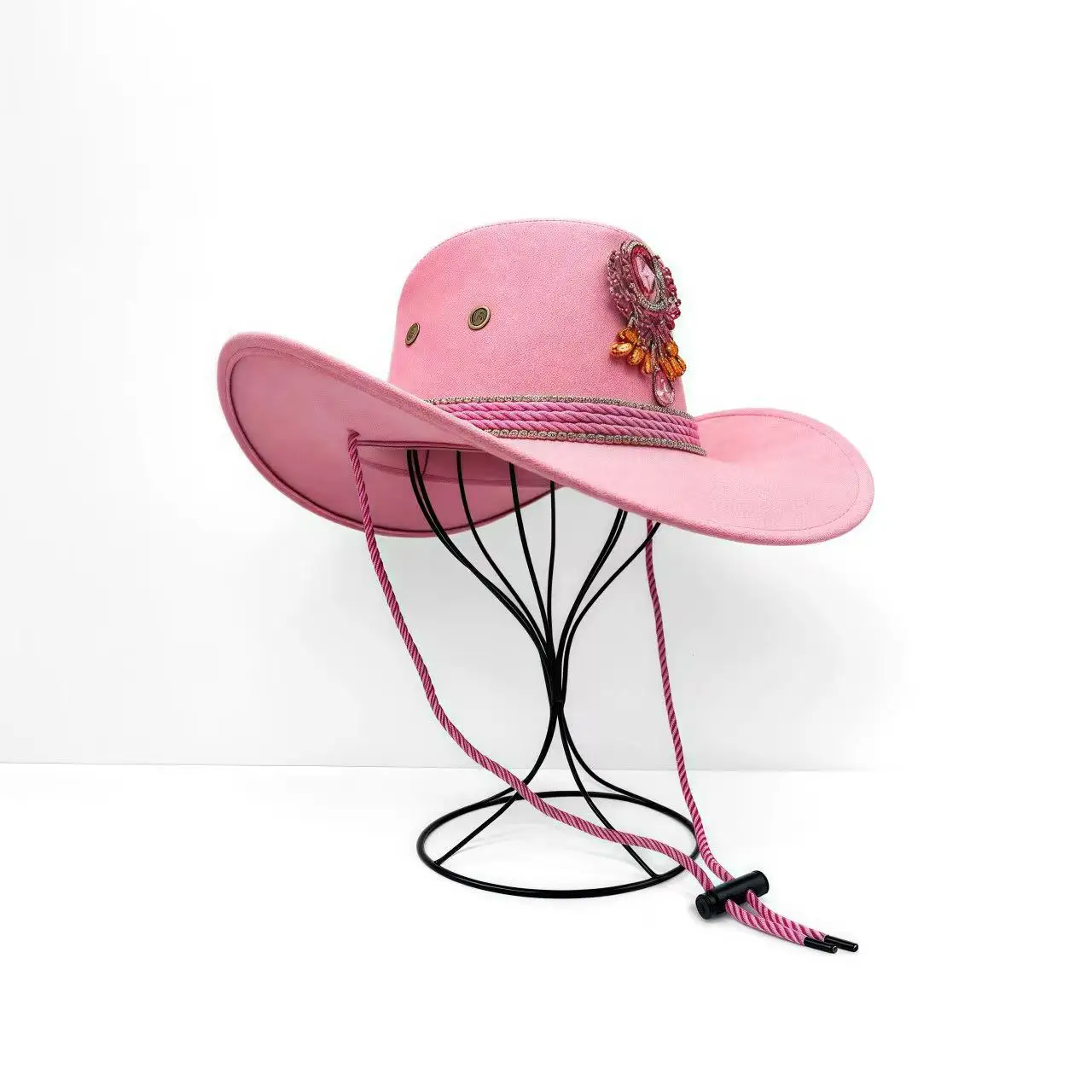 HongLuan Glitterkostuumhoed Volwassene & Cowboyhoeden Strass voor dames, Cowboy Cosplay Vrouwelijke accessoires & Cowgirl Cap