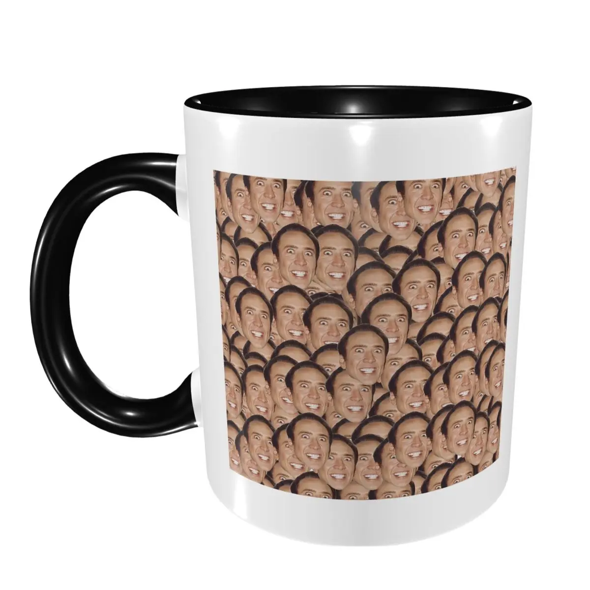 Nicolas Cage Meme Mug Funny Ceramic Coffee Cups Tea Mugs Milk Cup Drinkware Gifts for Friends
