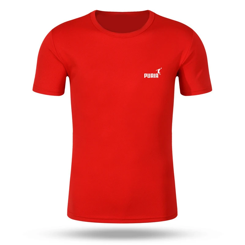 Camiseta deportiva de manga corta para hombre y mujer, camisa de secado rápido para gimnasio, Fitness, entrenamiento, correr, ropa deportiva