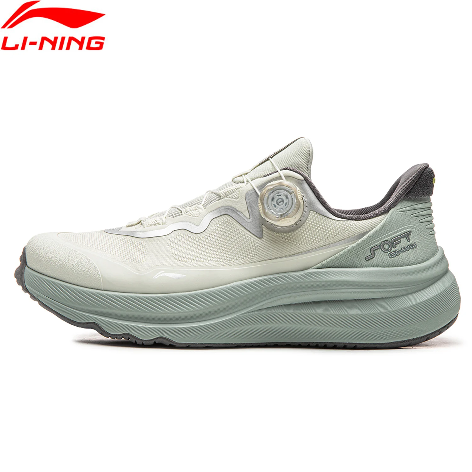 Li-Ning Unisex SOFT GO MAX 2 COMFOAM MAX Cushion Thick Heel Sports Shoes LiNing Stylish Casual Walking Sneakers AGLW131