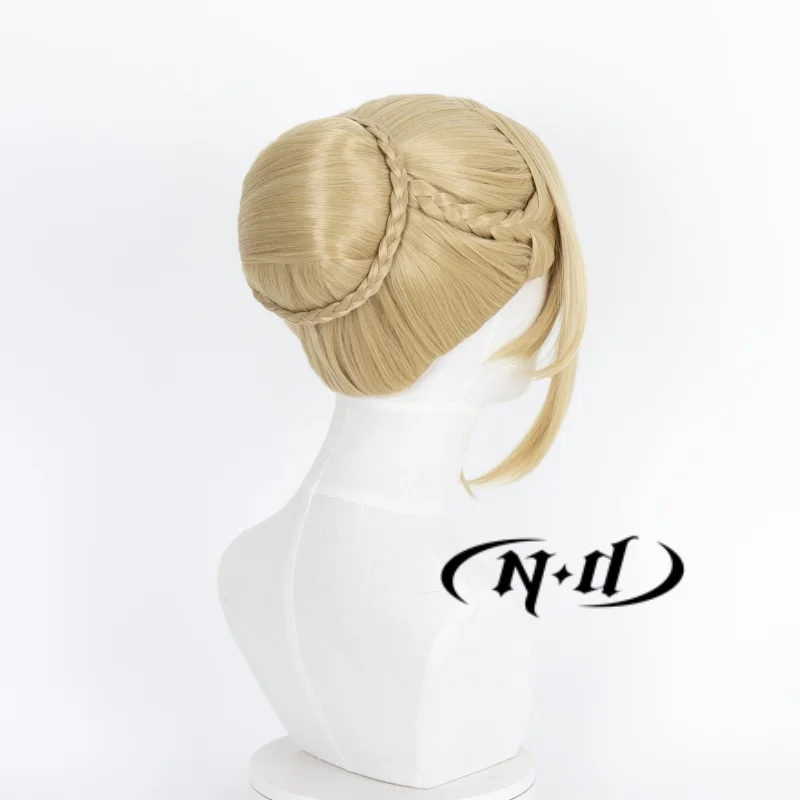 Nd evelyn chevalier cosplay perucas zenless zona zero zz cosplay perucas de cabelo para comic con coser festa resistente ao calor sintético