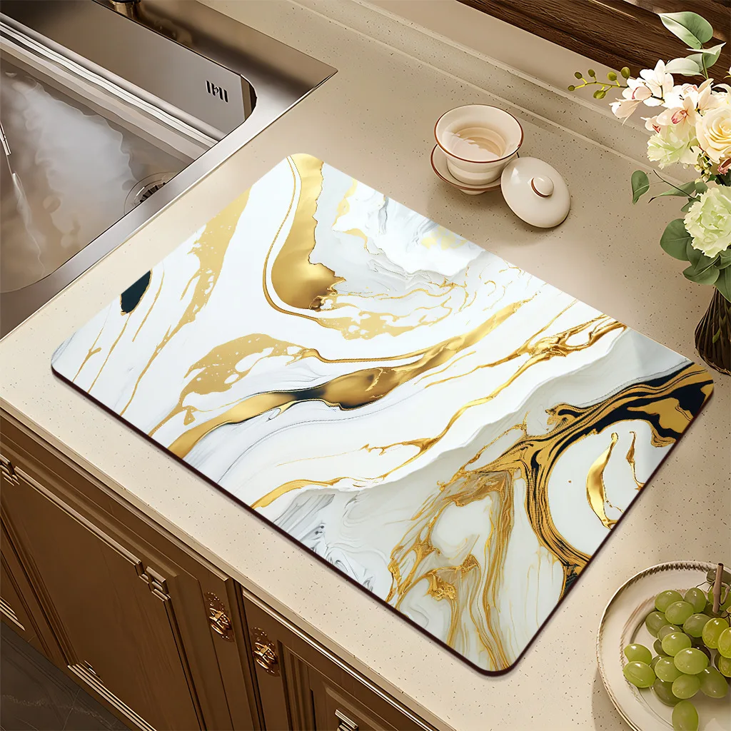Vikamä North European Style Kitchen Dry Pad - Anti-slip Dining Table and Coffee Machine Special Multi-purpose Absorbent Pad