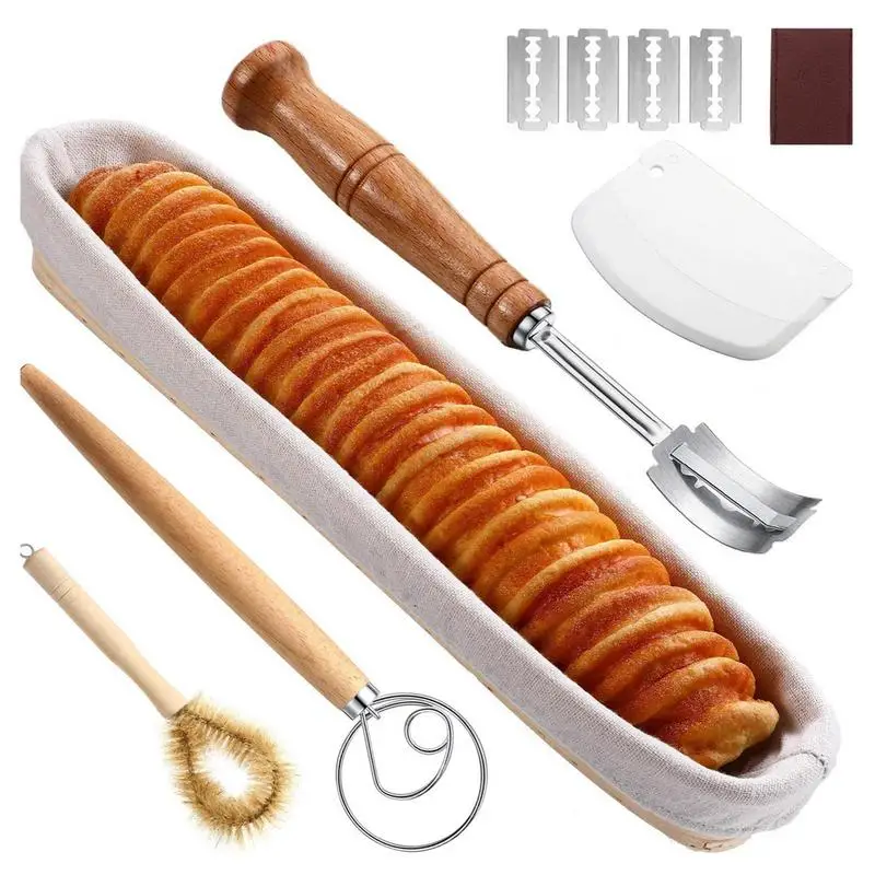 Proofing Basket For Bread Rattan Breathable Proofing Basket Oval Baguette Making Tools Portable Bread Baking Supplies For Bread